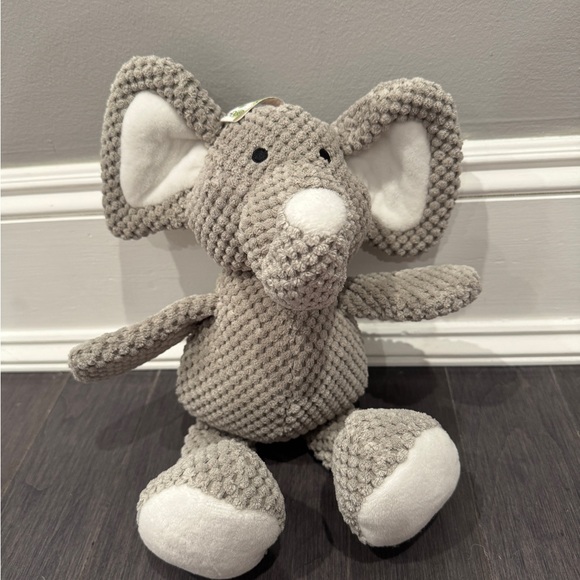 NWOT Go Dog Gray Elephant Plush Tough Dog Toy - Picture 1 of 5